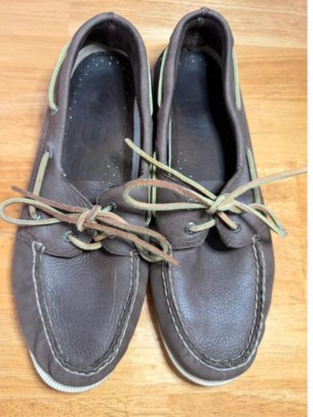 Sperry Top-Sider Authentic Original Brown Leather Boat Shoes Men's Size 10 M